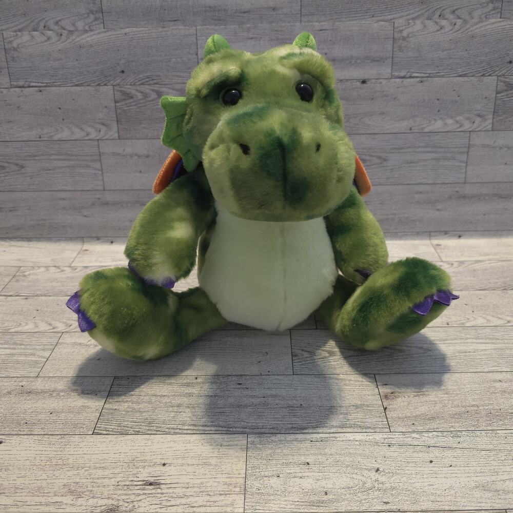 Aurora Plush Legendary Friends Green Dragon Plush Ohen Braveheart Stuffed Toy 9"